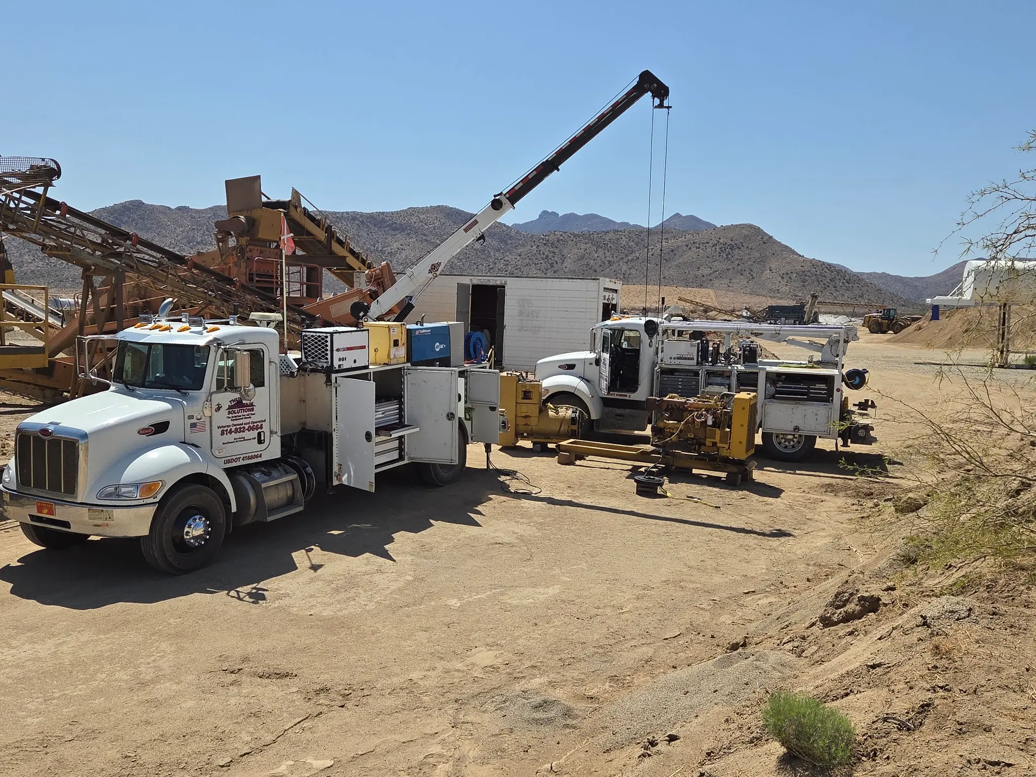 Thunder Mountain Solutions field service trucks